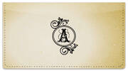 A Monogram Checkbook Cover