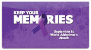 Alzheimer's Awareness Checkbook Cover