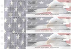 American Flag Multi Purpose Designer Business Checks