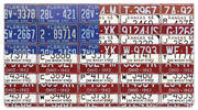 Americana License Plate Checkbook Cover