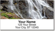 Artistic Waterfall Address Labels