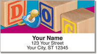 Baby Block Address Labels