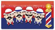 Barbershop Quartet Checkbook Cover