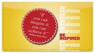 Be Inspired Checkbook Cover