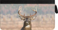 Big Horned Buck Zippered Checkbook Cover