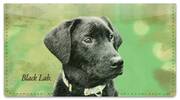 Black Lab Checkbook Cover