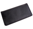 Black Leather Side Tear Checkbook Cover