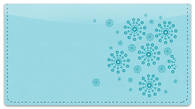 Blue Burst Checkbook Cover