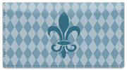 Blue Fleur de Lis Checkbook Cover