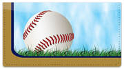 Blue & Gold Baseball Fan Checkbook Cover