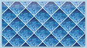 Blue Marble Tile Checkbook Cover