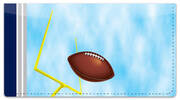 Blue & Silver Football Fan Checkbook Cover