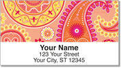 Boho Girl Address Labels