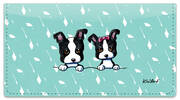 Boston Terrier Checkbook Cover