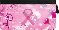 Breast Cancer Zippered Checkbook Cover