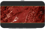 Burgundy Marble Debit Mini Clutch