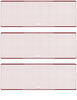 Burgundy Safety Blank High Security 3 Per Page Laser Checks
