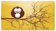 Cartoon Owl Checkbook Cover