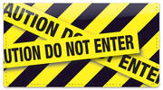 Caution Tape Checkbook Cover