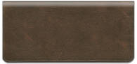 Chocolate Brown Vinyl Checkbook Cover