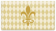 Classic Fleur de Lis Checkbook Cover