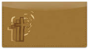 Cross Symbol Checkbook Cover