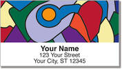 Cubism Art Address Labels