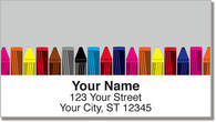 Cute Crayon Address Labels