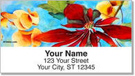 Debbie Lewis Flower Set Address Labels