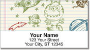 Doodle Pad Address Labels