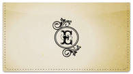 E Monogram Checkbook Cover