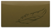 Feather Checkbook Cover