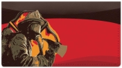 Firefighter Hero Checkbook Cover