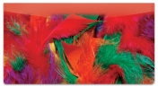 Flashy Feather Checkbook Cover