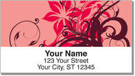 Floral Scroll Address Labels