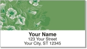 Flower-Filled Corner Address Labels