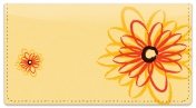 Flower Sketch Checkbook Cover