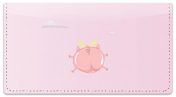 Flying Pig Checkbook Cover