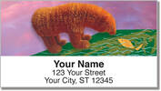 Fuzzy Bear Address Labels