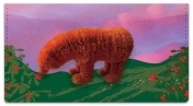 Fuzzy Bear Checkbook Cover