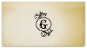 G Monogram Checkbook Cover