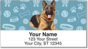 German Shepherd Address Labels