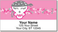 Girly Skull Address Labels