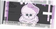 Girly Skulls Side Tear Personal Checks