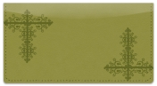 Gold Corner Scroll Checkbook Cover