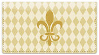 Gold Fleur de Lis Checkbook Cover