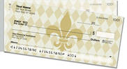 Gold Fleur de Lis Side Tear Checks