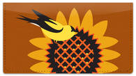 Goldfinch and Cardinal Checkbook Cover