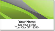 Gray Swoosh Address Labels