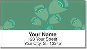 Green Bouquet Address Labels